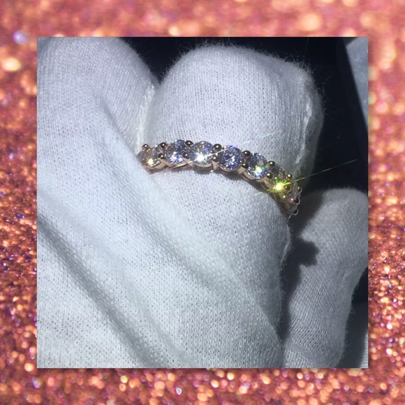 JUST IN🆕 Rose Gold Filled Eternity Band - Picture 7 of 7